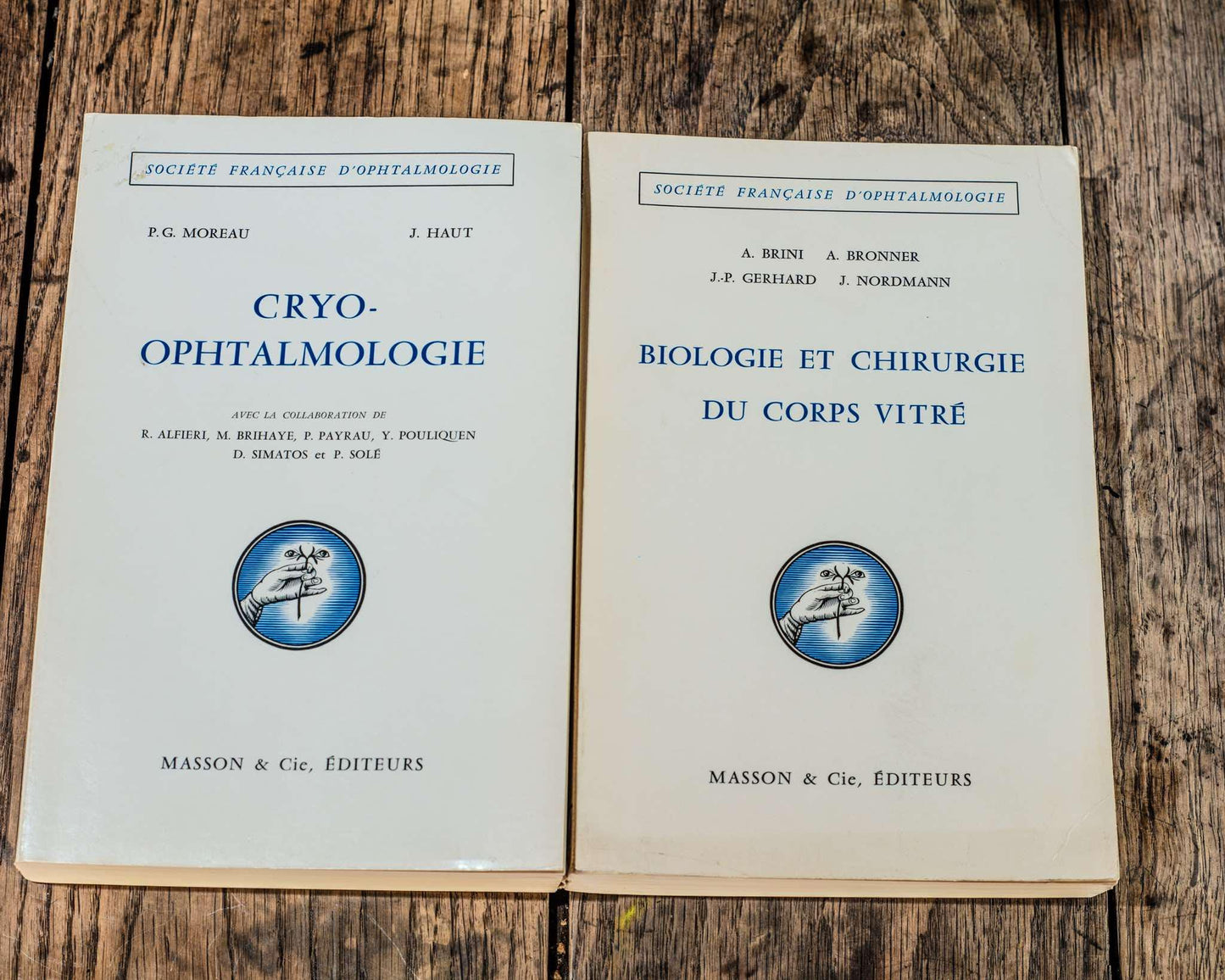 The set of 13 medical books, ophtalmology 1964-1973, Masson et cie, èditeurs 120, Medicine, Textbook for Doctors and Students Study Book