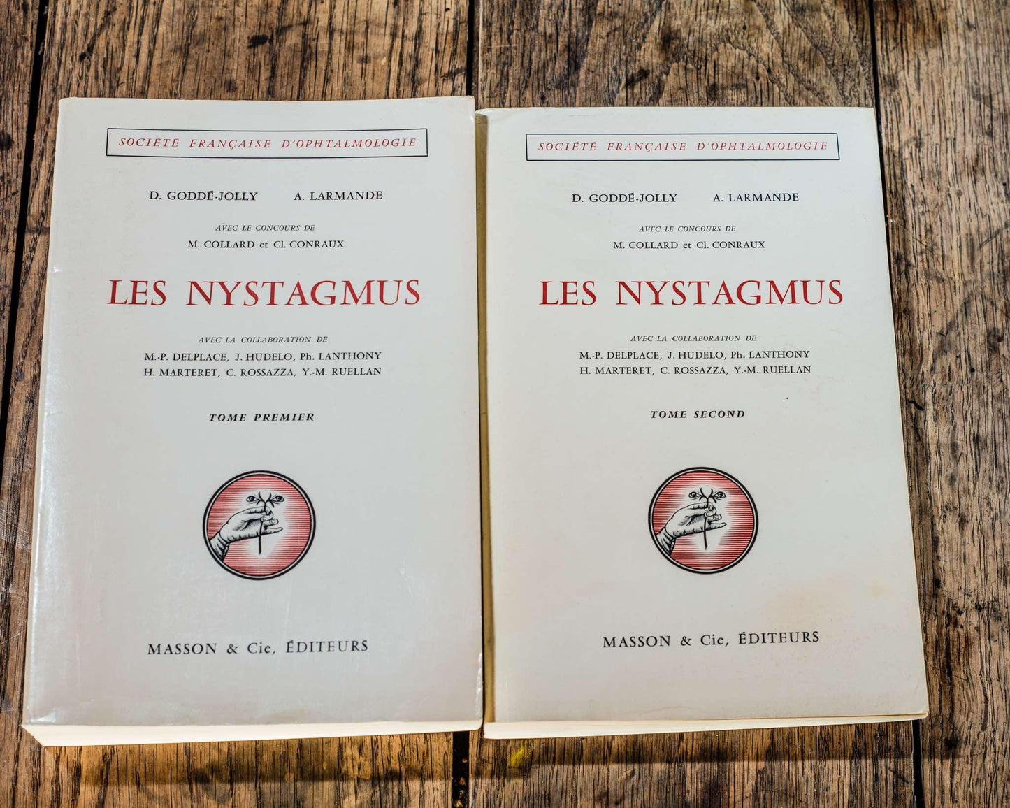 The set of 13 medical books, ophtalmology 1964-1973, Masson et cie, èditeurs 120, Medicine, Textbook for Doctors and Students Study Book