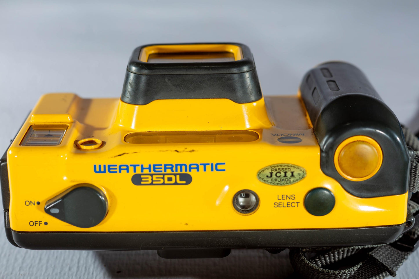 Vintage Minolta AF Weathermatic Film Camera Yellow Point and Shoot 35mm DL Tested Retro Photography Collectible Lens Japan Perfect Gift 90s