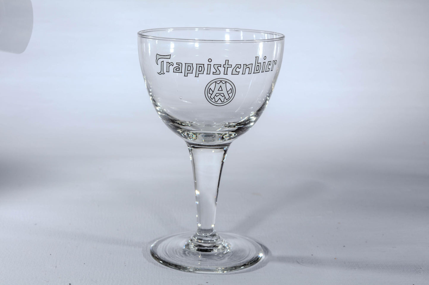Vintage Trappist Beer Beer Glasses Set of 8 Belgian Chalice Goblets with Silver Rim Authentic Trappist Brewery Glassware Bar Cocktail Party
