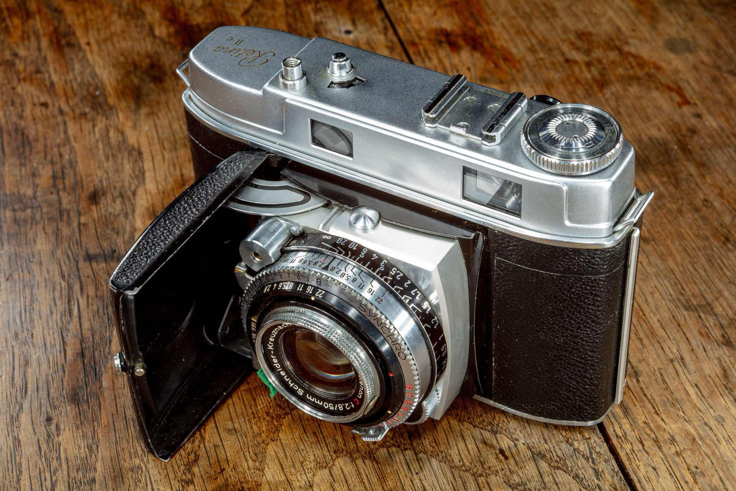 Vintage Rare Beautiful Film Camera Retina IIc Kodak Video 35mm rangefinder with original case, Germany 1950s High Quality Perfect Gift Art