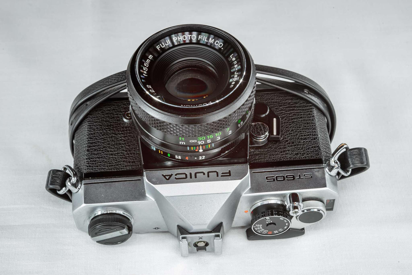 Beautiful new Fujica ST605 SLR camera + Fujinon 55mm F2.2 + Case