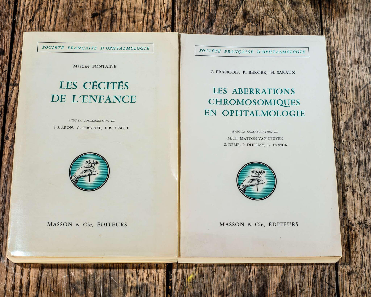 The set of 13 medical books, ophtalmology 1964-1973, Masson et cie, èditeurs 120, Medicine, Textbook for Doctors and Students Study Book