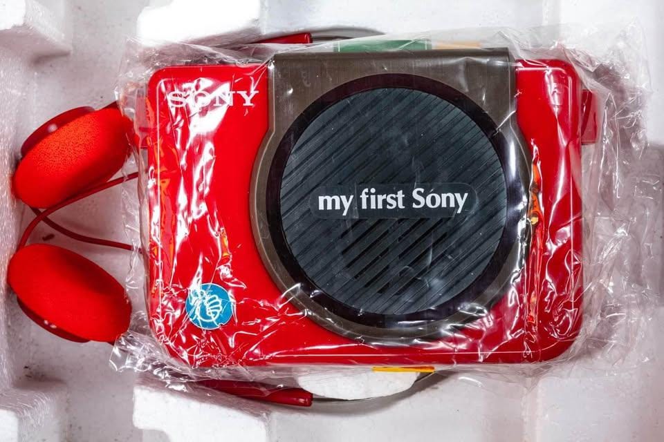 Rare Walkman First Sony WM-3060 New Vintage Red Original in Box 90s Music Complete Set Never Used Retro Stereo Headphones Tape Perfect Gift