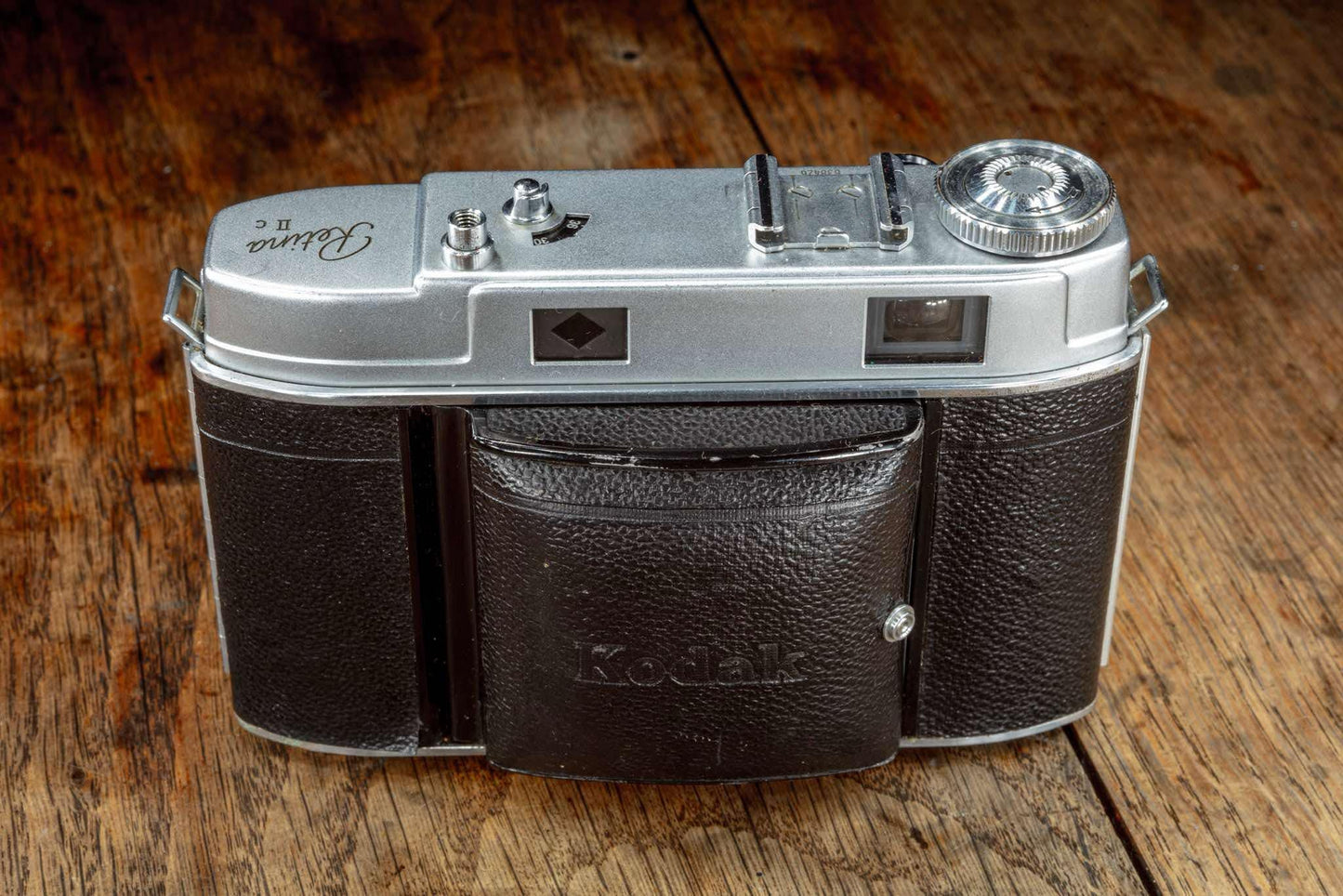 Vintage Rare Beautiful Film Camera Retina IIc Kodak Video 35mm rangefinder with original case, Germany 1950s High Quality Perfect Gift Art