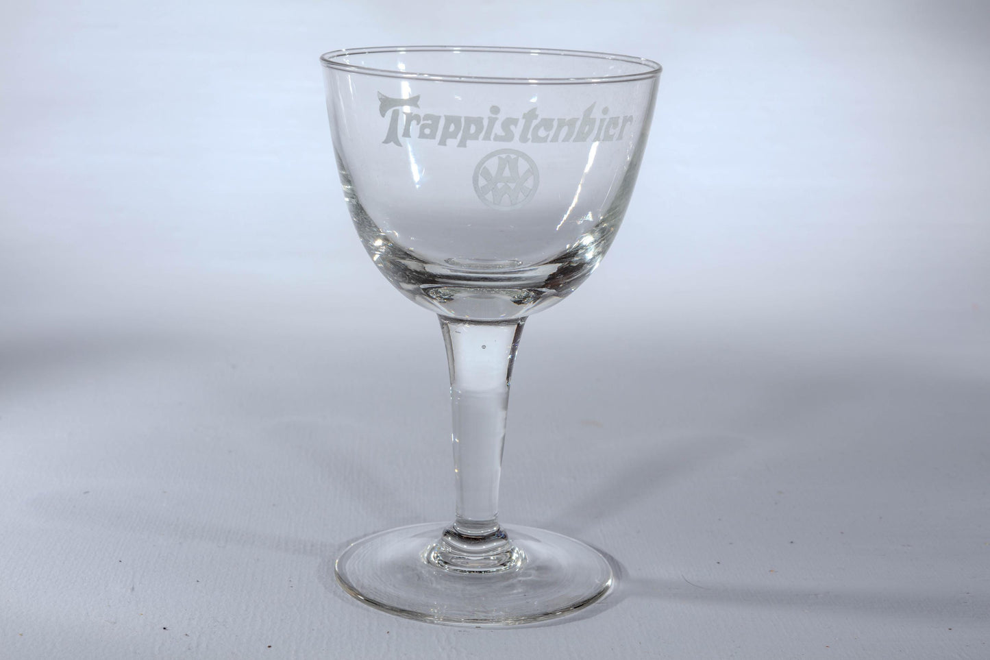 Vintage Trappist Beer Beer Glasses Set of 8 Belgian Chalice Goblets with Silver Rim Authentic Trappist Brewery Glassware Bar Cocktail Party