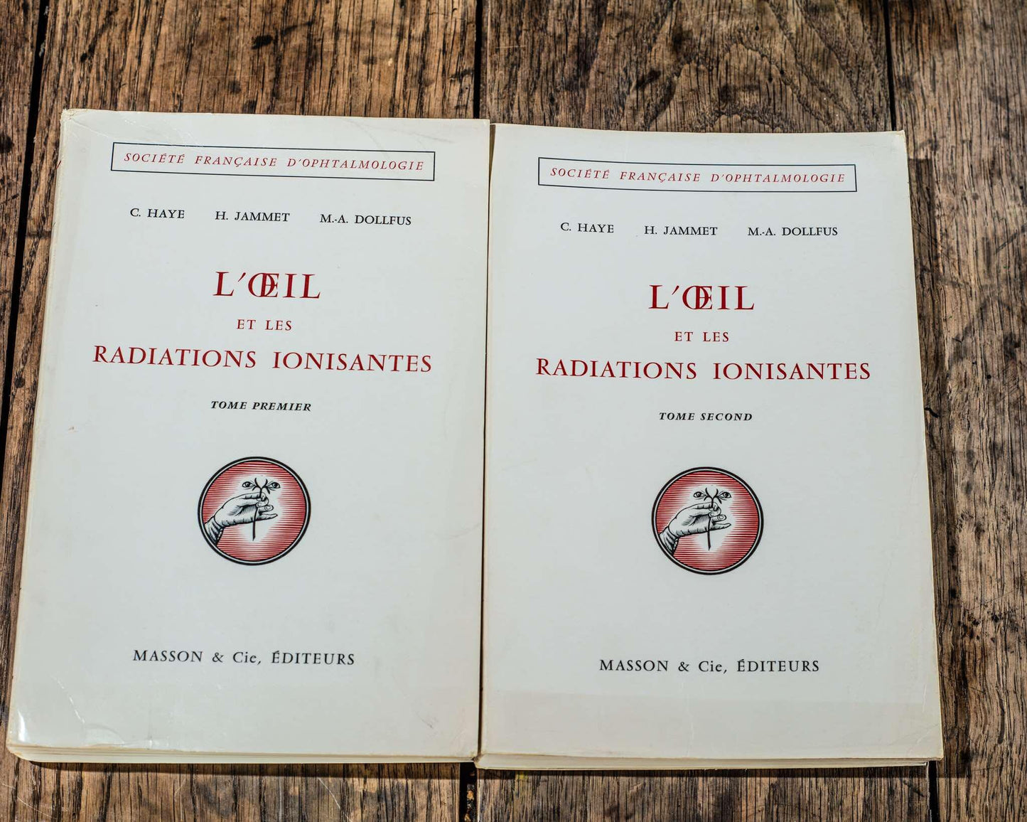 The set of 13 medical books, ophtalmology 1964-1973, Masson et cie, èditeurs 120, Medicine, Textbook for Doctors and Students Study Book