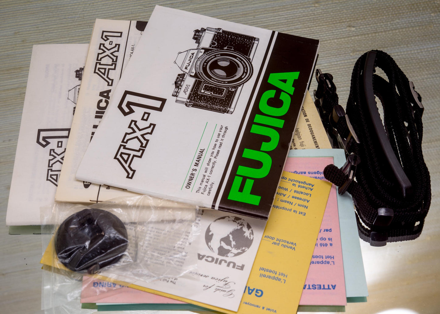Vintage Film New Camera Manual Fujica AX-1 + Fujinon 55mm F1.6 Boxed! Professional Set Perfect Gift For Photographers and Collectors Lens