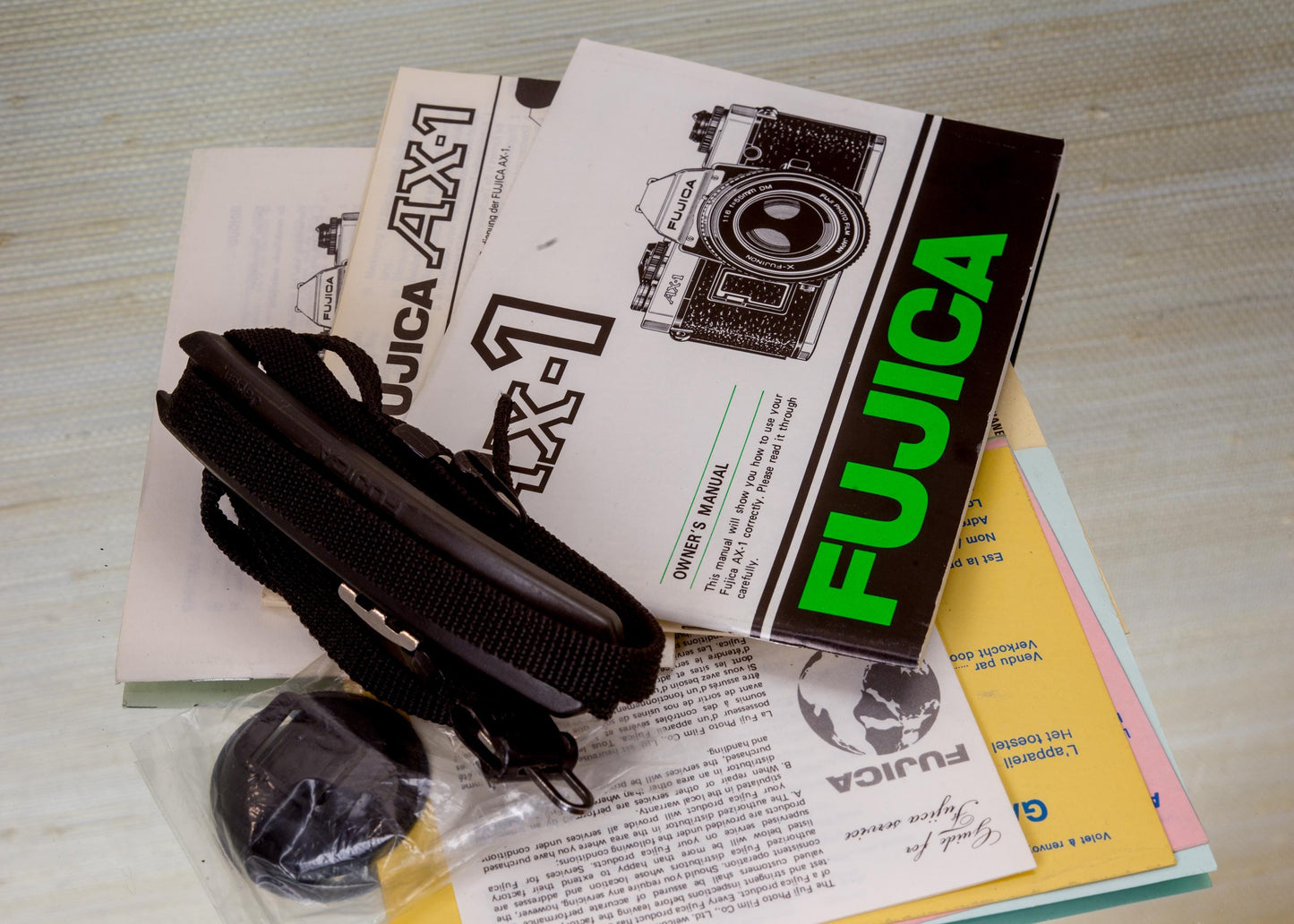 Vintage Film New Camera Manual Fujica AX-1 + Fujinon 55mm F1.6 Boxed! Professional Set Perfect Gift For Photographers and Collectors Lens