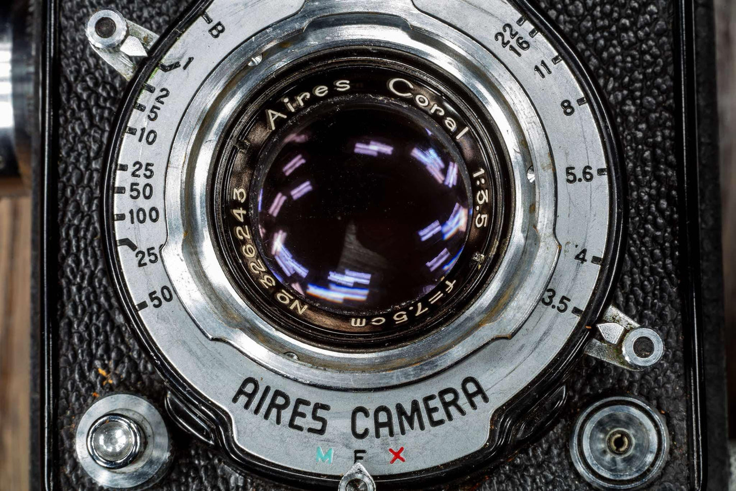 Aires Reflex Automat 6×6 TLR – Professional Vintage Twin-Lens Reflex Medium Format Rare Camera – 120 Film Classic with Leather Case 1950s
