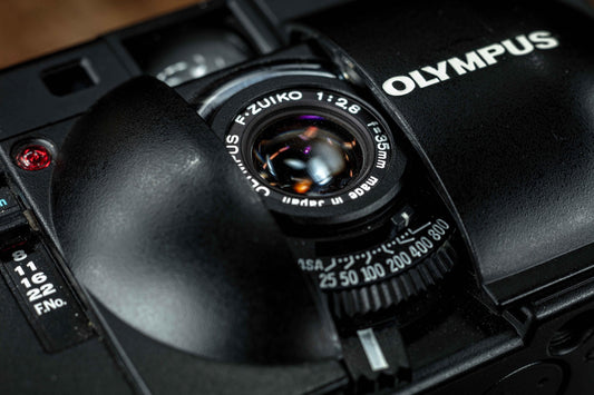 Vintage Olympus XA2 35mm F2.8 Rangefinder /A16/ Rare Leather VIP Set / Box / Documents Compact Film Camera Street Photography, Perfect Gift