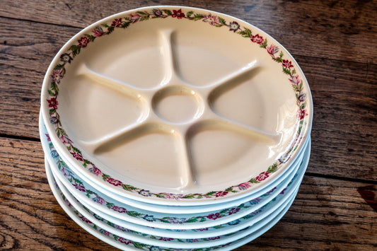 Vintage Chauvigny Plate Set + Mosa Maastricht Holland Plate Collectible Porcelain Home Decor Souvenirs European Ceramic Plates French Gift