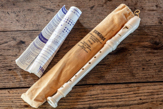 Vintage Yamaha YRS-23 Soprano Recorder German Beautiful Durable ABS Plastic Perfect for Beginners & Music Education perfect Gift For School