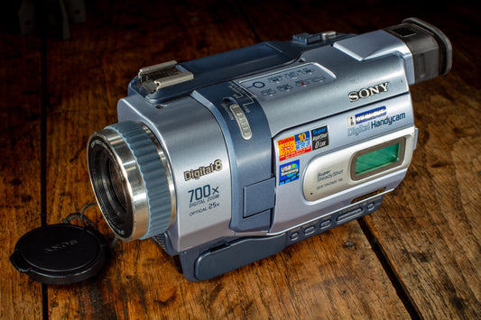 Vintage Video Camera Sony DCR-TRV240E Pal Digital 8 Handycam Microfilms Rare Camcorder Retro 2.4-60mm 700x Zoom Perfect Gift for Enthusiast