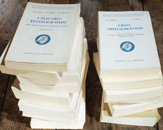 The set of 13 medical books, ophtalmology 1964-1973, Masson et cie, èditeurs 120, Medicine, Textbook for Doctors and Students Study Book