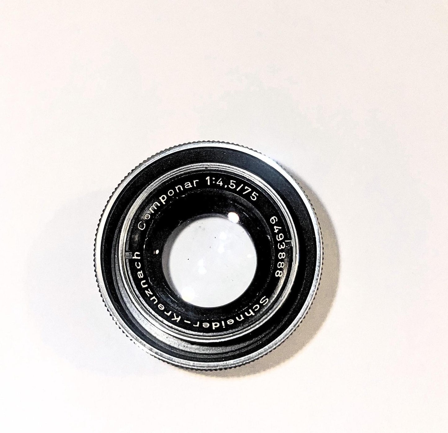 Vintage Rare Antique Lens Schneider-Kreuznach 75mm f/4.5 Retro Large Format Medium Format Camera Classic German Optics 1960s, Perfect Gift