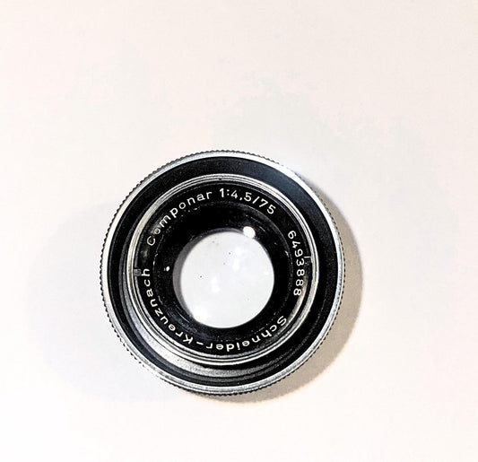 Vintage Rare Antique Lens Schneider-Kreuznach 75mm f/4.5 Retro Large Format Medium Format Camera Classic German Optics 1960s, Perfect Gift