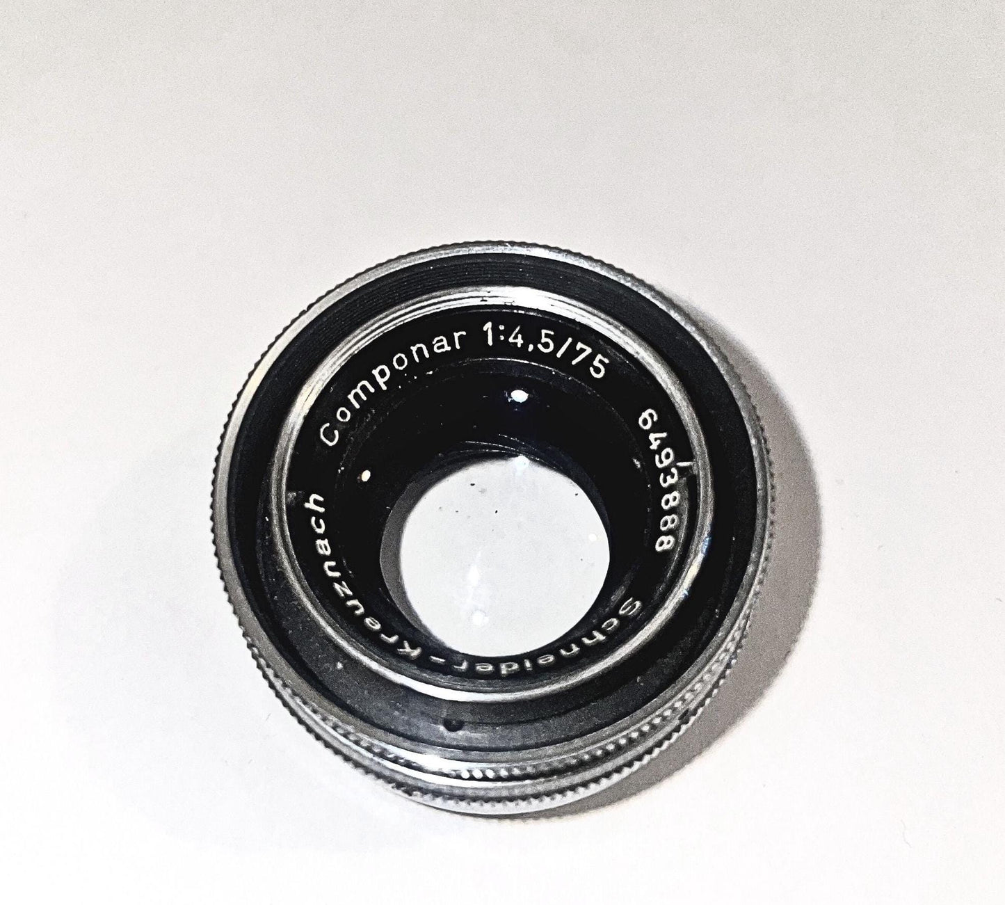 Vintage Rare Antique Lens Schneider-Kreuznach 75mm f/4.5 Retro Large Format Medium Format Camera Classic German Optics 1960s, Perfect Gift