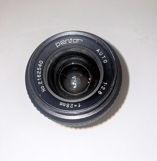 Pentor Auto 28mm f/2.8 Lens Rare Vintage Wide-Angle Manual Focus Lens Retro 1970s Classic Film DSLR Photography Perfect Gift for Enthusiast