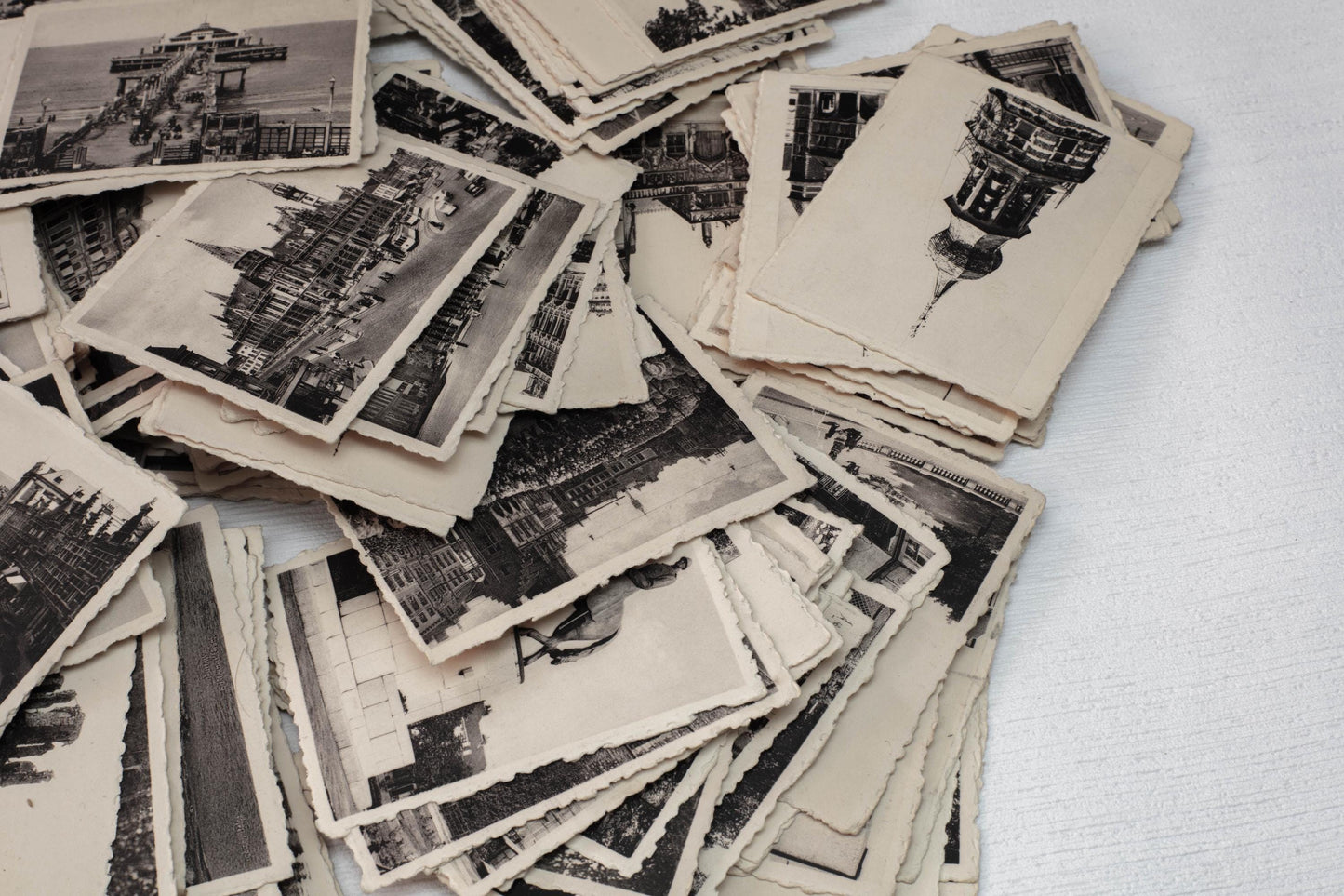Vintage Photos 1920s-30s Black & White Architecture Prints Antique Real Lot Old Europe Paper Ephemera City Journal Scrapbooking Rare Belgian