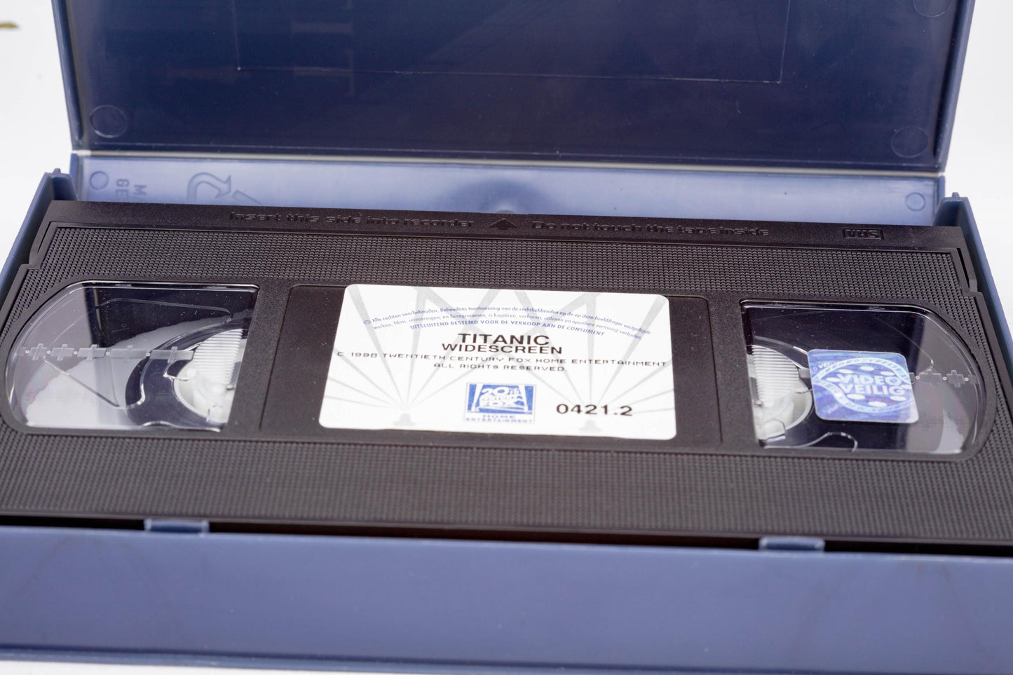 Titanic 1997 VHS Tape Classic Romance Drama Vintage Movie Collectible Leonardo DiCaprio Kate Winslet Cassette Award-Winning Perfect Gift