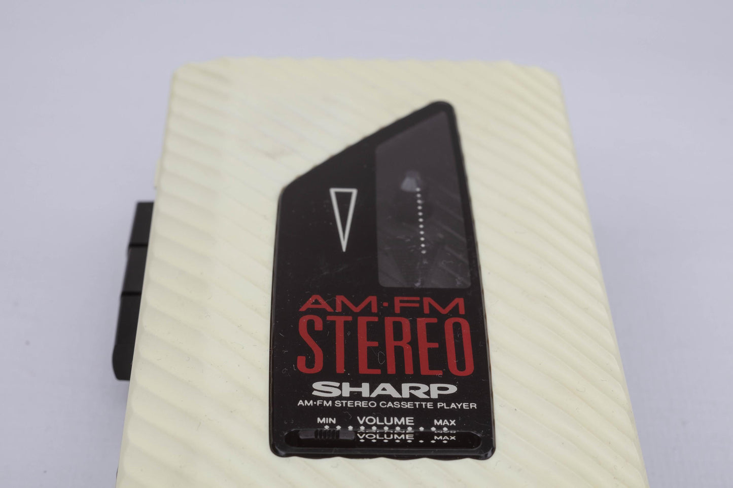 Rare Vintage Sharp JC-160H AM/FM Walkman Stereo Cassette Player Beige Style 1980s Retro Radio Tape Collector's Piece Japan Collectable Art