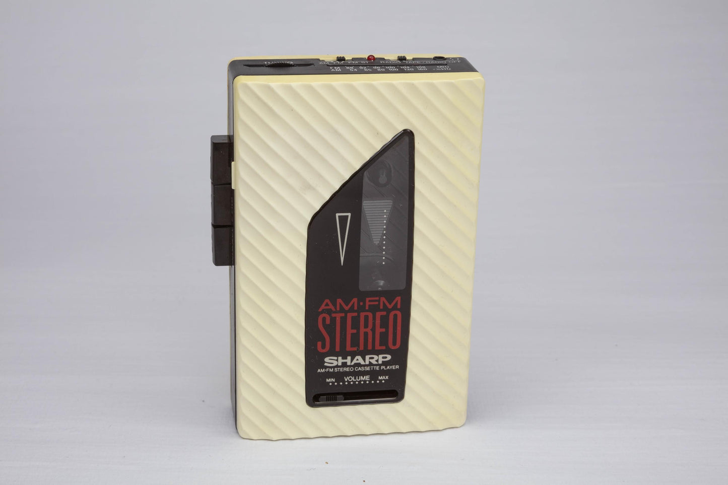 Rare Vintage Sharp JC-160H AM/FM Walkman Stereo Cassette Player Beige Style 1980s Retro Radio Tape Collector's Piece Japan Collectable Art
