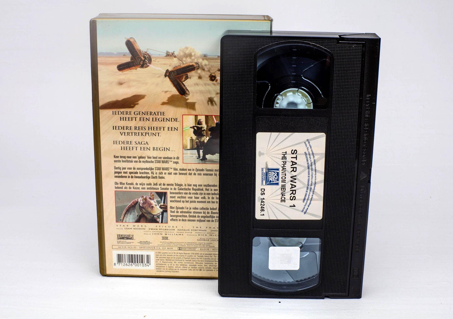 Star Wars Episode I: The Phantom Menace Original VHS Tape (1999) Vintage Sci-Fi George Lucas Collectible Movie Film Cassette Cinema Lovers