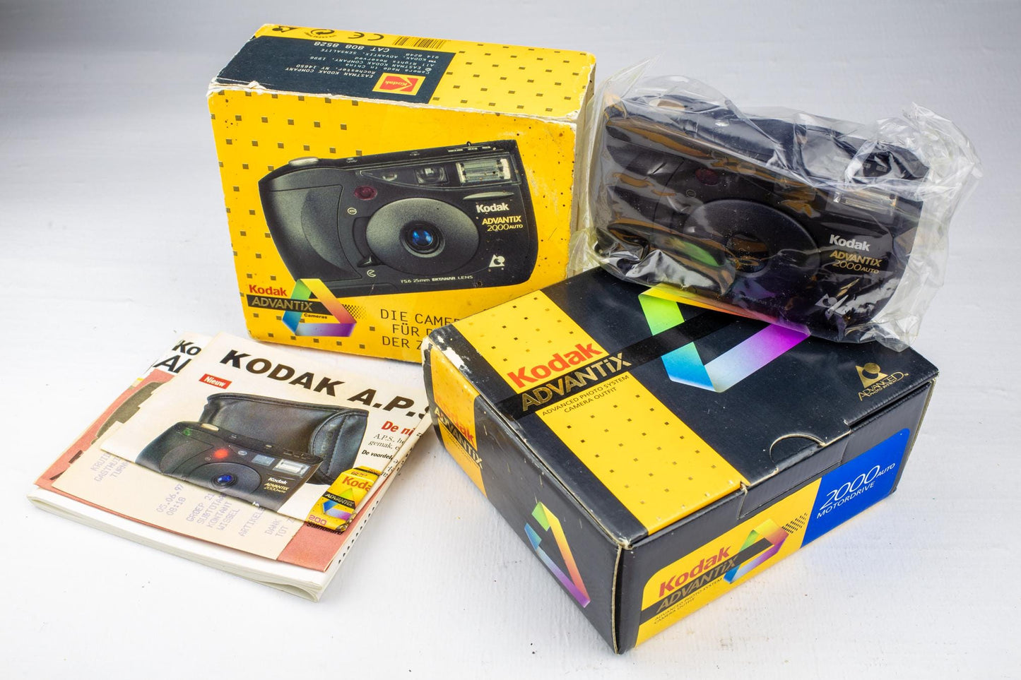 Kodak Advantix 2000 Car Camera Set with Box and Film Vintage 90s APS Retro Point and Shoot New Old Stock Collectable Perfect Gift Photo Art
